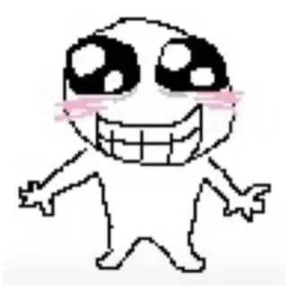 ☺️ Эмодзи, Мультфильм, Милый, Счастливый, Мем telegram sticker