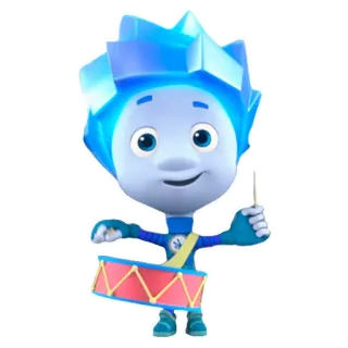 🥁 卡通, 鼓, 音乐, 角色, 动画 telegram sticker