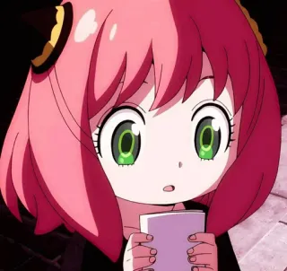 🎟 Anya Forger Spy × Family アニメ, 漫画, ステッカー, キャラクター, アーニャ・フォージャー, SPY×FAMILY telegram sticker