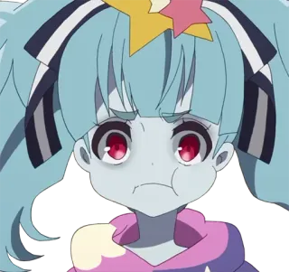 😤 アニメ, 漫画, ゾンビ, 女の子, 悲しい, かわいい telegram sticker