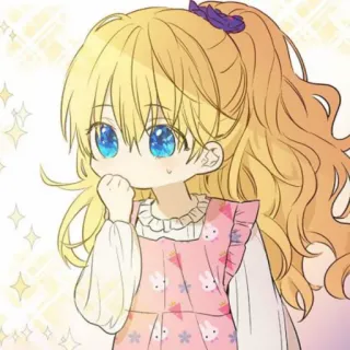 👑 Anime, Manga, Fille, Mignon, Enfant, Dessin animé, Illustration telegram sticker