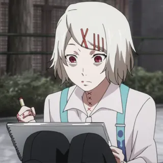 ✍️ Juuzou Suzuya Tokyo Ghoul 动漫, 漫画, 青年漫画, 绘画, 喰种, 角色 telegram sticker