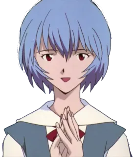 ✨ Rei Ayanami Neon Genesis Evangelion anime, rei, ayanami, evangelion, character telegram sticker