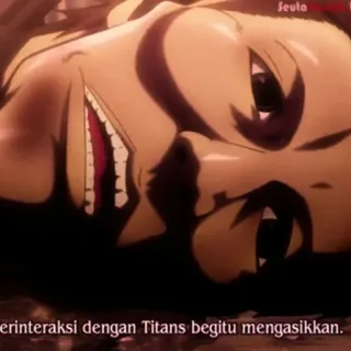 😓 berinteraksi dengan Titans begitu mengasikkan. Anime, L'attacco dei giganti, Titano, Cartone animato whatsapp sticker