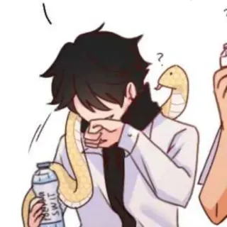 💥 POWER SWIT мультфильм, змея, аниме, персонаж, иллюстрация telegram sticker