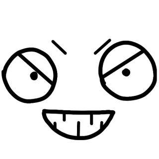 😈 Rosto, Emoji, Assustador, Desenho animado, Malvado, Demônio whatsapp sticker