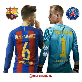 👏 DENIS SUÁREZ TER STEGEN calcio, calcio, giocatori, atleti, sport, FC Barcelona, Paris Saint-Germain telegram sticker