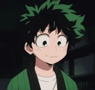 😊 Izuku Midoriya My Hero Academia anime, my hero academia, izuku midoriya, manga, fanart, character telegram sticker