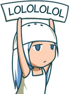 😆 LOLOLOLOL mème, lol, drôle, langue internet, dessin animé whatsapp sticker
