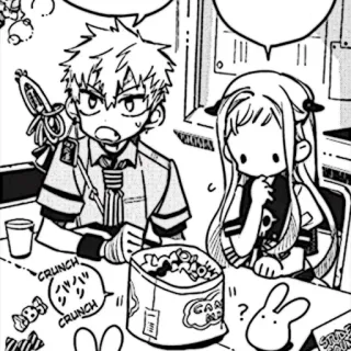 🩹 CRUNCH Anime, Manga, Snacks, Lindo, Dibujos animados, Dibujos animados japoneses telegram sticker