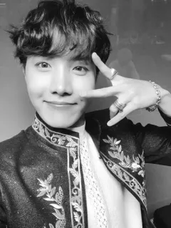 ☠ J-Hope J-Hope, BTS, coreano, cantante, ídolo, masculino, actor, K-Pop whatsapp sticker