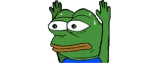 🙌 Pepe the Frog Meme, Pepe, Kikker, Internet, Populair, Twitch, Emote whatsapp sticker