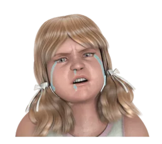 😭 crying, girl, sad, tears, upset whatsapp sticker