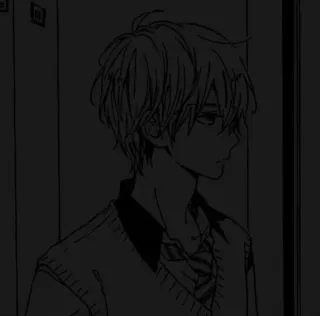 ◼️ Anime, Chłopak, Nastolatek, Mundur szkolny telegram sticker