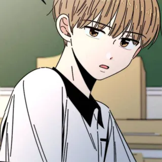 📜 Anime, Manga, Chico, Estudiante, Dibujo animado, Personaje, Ilustración telegram sticker