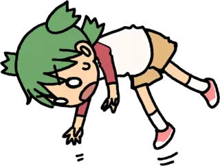 😰 Desenho animado, Anime, Exausto, Personagem, Deitado telegram sticker