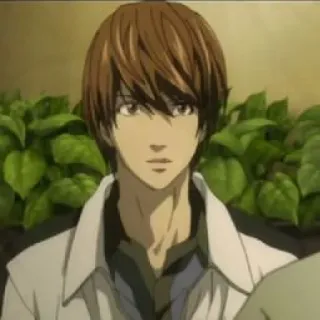 📓 Light Yagami Death Note Аниме, Death Note, Лайт, Ягами, Персонаж telegram sticker