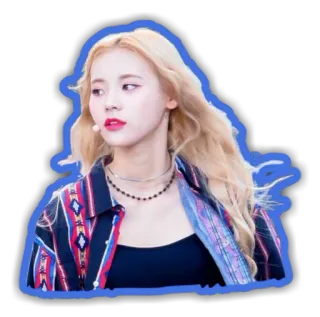 😒 mujer, rubia, retrato, persona, chica, cantante, artista telegram sticker