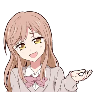 😏 anime, manga, cartoon, girl, expression, character telegram sticker