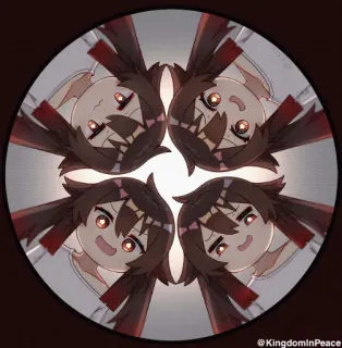 👀 KingdomInPeace Anime, Art, Autocollant, Personnage, Dessin animé, Illustration whatsapp sticker