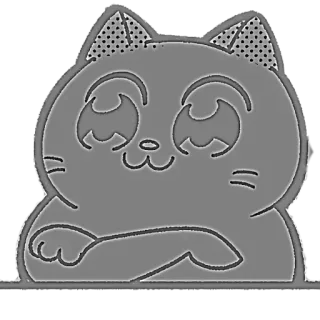 😡 chat, mignon, autocollant, dessin animé, animal, chaton telegram sticker