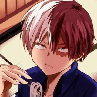🔥 Todoroki My Hero Academia Anime, Todoroki, My Hero Academia, Manga, Personaje, Fanart whatsapp sticker
