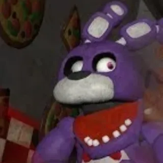 🤪 Bonnie Five Nights at Freddy's Animatronique, Lapin, Violet, Jeu vidéo, Horreur telegram sticker