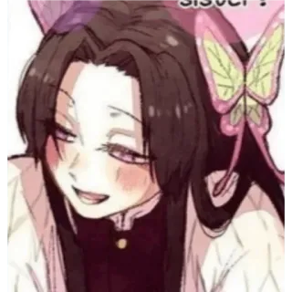 🙂 Kocho Shinobu Demon Slayer sister! anime, manga, demon slayer, sister, kocho shinobu telegram sticker