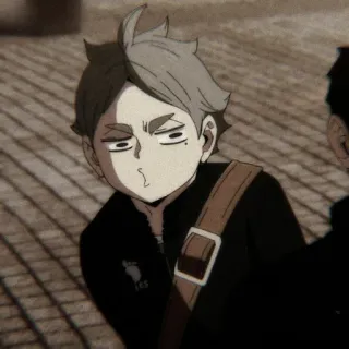 ⚫ Sugawara Koushi Haikyuu!! anime, haikyuu, sugawara, koushi, volleyball, karasuno telegram sticker