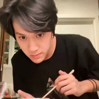 🥢 человек, еда, палочки, еда, азиат, обычный whatsapp sticker