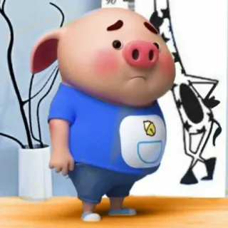 🐷 돼지, 만화, 귀여운, 동물, 캐릭터 telegram sticker
