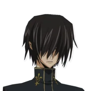 😵 Lelouch Lamperouge Code Geass anime, code geass, lelouch, lamperouge telegram sticker