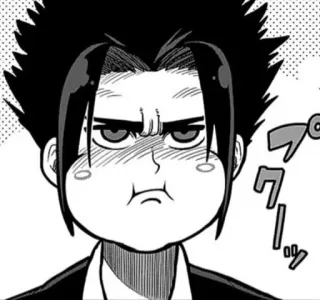🙁 Anime, Mangá, Desenho animado, Expressão, Beicinho, Cara engraçada telegram sticker