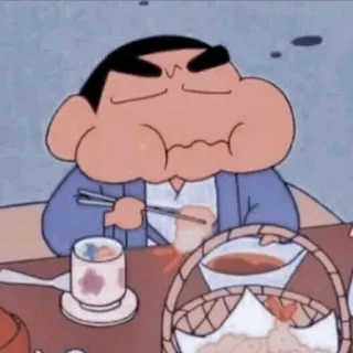 🍠 Shin-chan Crayon Shin-chan Shin-chan, Crayon Shin-chan, Anime, Kartun, Makan, Tempura telegram sticker