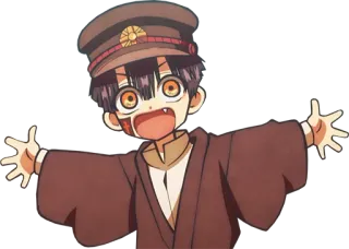 👐 Hanako-kun Toilet-bound Hanako-kun Anime, Charakter, Hanako-kun, Toilet-Bound Hanako-kun whatsapp sticker