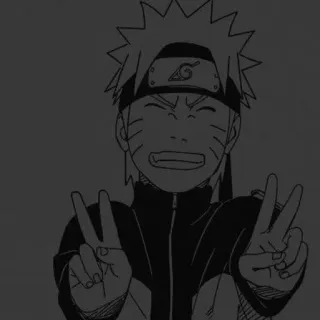 🍜 Naruto Anime, Manga, Signe de paix, Naruto Uzumaki whatsapp sticker