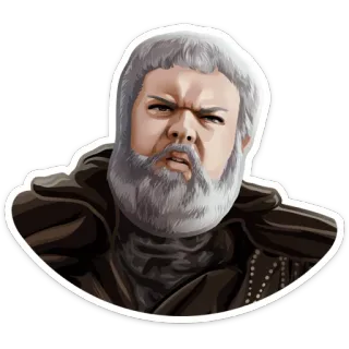 😕 Robert Baratheon Game of Thrones game of thrones, robert baratheon, adesivo, série, fantasia telegram sticker