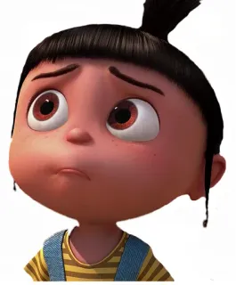 😥 Agnes Despicable Me Cartoon, animiert, süß, Mädchen, Agnes, Ich Einfach Unverbesserlich telegram sticker