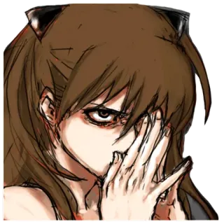 😡 Asuka Langley Sohryu Neon Genesis Evangelion anime, chica, asuka langley, evangelion, serio telegram sticker