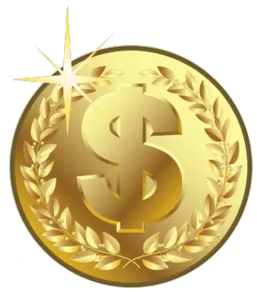 💰 koin, dolar, uang, mata uang, emas, kekayaan, keuangan telegram sticker