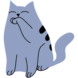 😇 고양이, 동물, 귀여운, 만화, 애완 동물, 스티커, 고양이과 telegram sticker