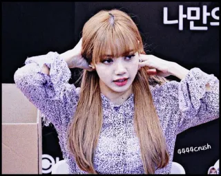 🐬 Lisa 나만의 mulher, K-Pop, idol, cantora, coreana, garota, celebridade whatsapp sticker
