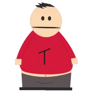 🤮 T การ์ตูน, ตัวละคร, เสื้อสีแดง, เซาท์พาร์ค telegram sticker