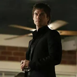 🎭 Damon Salvatore The Vampire Diaries tv show, vampire, fantasy, man, ian somerhalder, supernatural telegram sticker