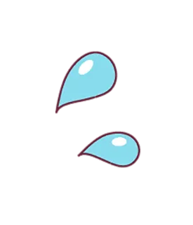 💦 waterdruppel, condensatie, traan, vocht, blauw, vloeistof telegram sticker