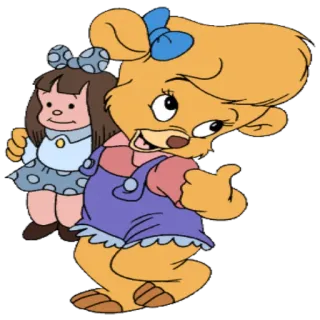👍 Cartoon, Bär, Puppe, Freundschaft, Süß, Tier telegram sticker