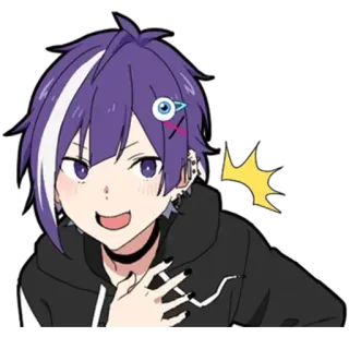 😊 anime, character, cartoon, boy telegram sticker