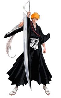 😎 Ichigo Kurosaki Bleach Аниме, Меч, Экшн, Персонаж, Ичиго, Блич, Катана telegram sticker
