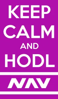 🍏 KEEP CALM AND HODL Crypto, Hodl, Garde ton calme, Investissement, Mème telegram sticker