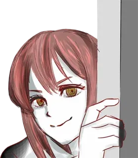 👀 Makima Chainsaw Man anime, manga, character, Makima, Chainsaw Man telegram sticker